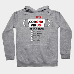 CORONA VIRUS - Checklist - IT'S ON US Hoodie